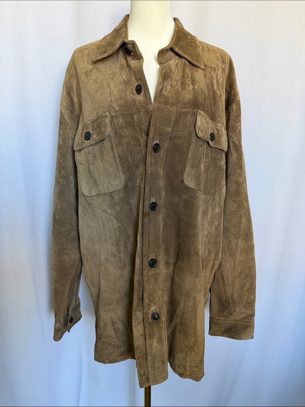 Vintage Liz Claiborne Genuine Suede Jacket Shacket M Boho Indie Western Timeless